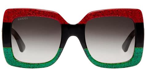 gucci sunglasses red|gucci sunglasses red and green.